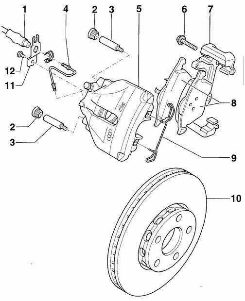 Замена передних тормозных колодок (для применения на моделе vw golf 5)