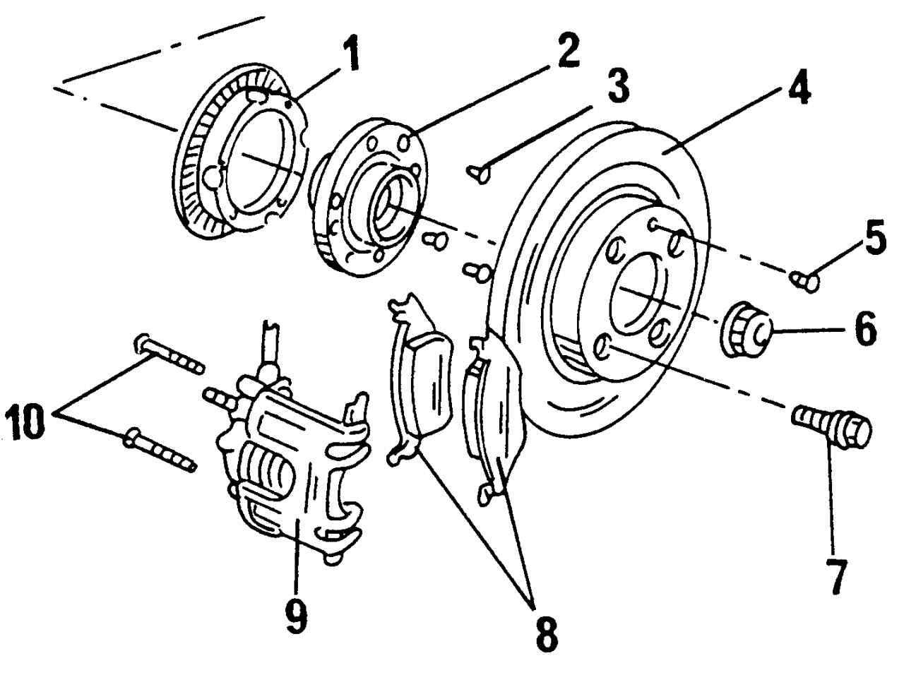 Замена переднего тормозного диска и тормозных колодок (для применения на моделе vw golf 3)