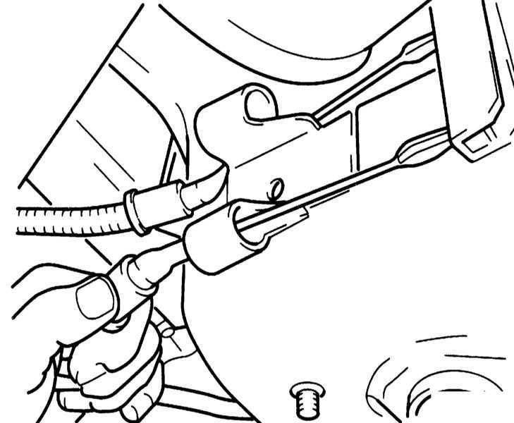 Снятие и установка тросов привода стояночного тормоза | тормозная система | opel astra