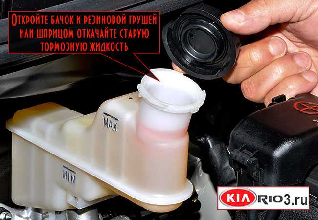 Замена тормозной жидкости kia rio - kianova