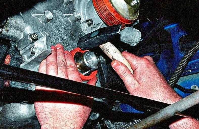 Как снять шкив коленвала газель 405 двигатель