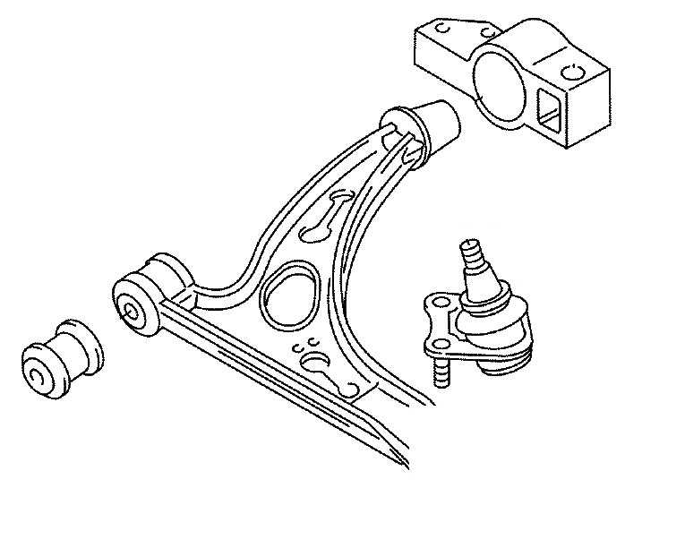 Замена нижнего рычага передней подвески (для применения на моделях peugeot partner, citroen berlingo)