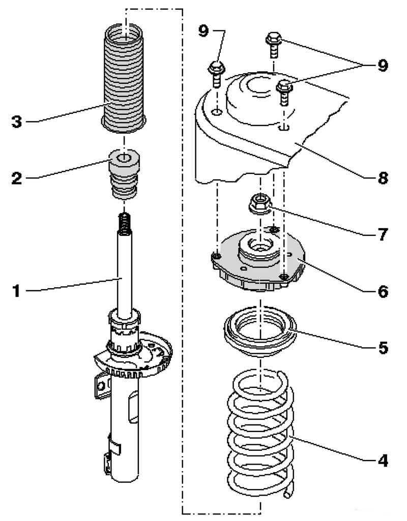 Снятие и установка поворотного кулака передней подвески