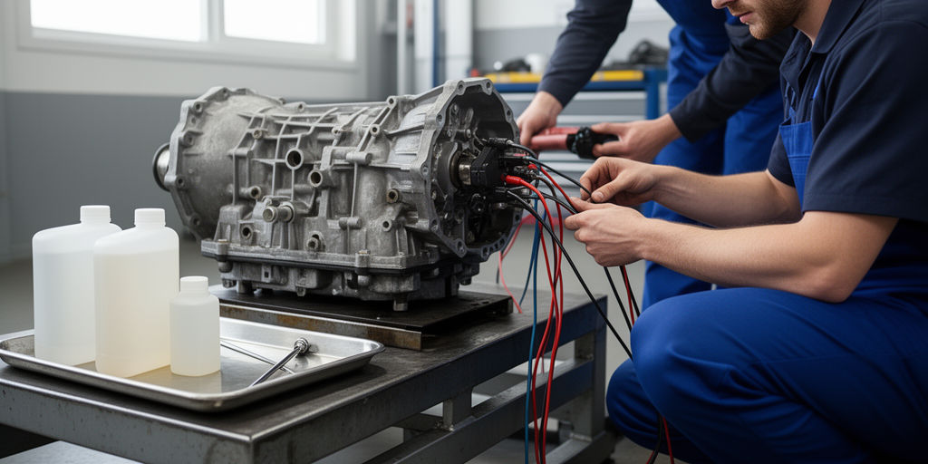 Подключение АКП к стенду для точной диагностики