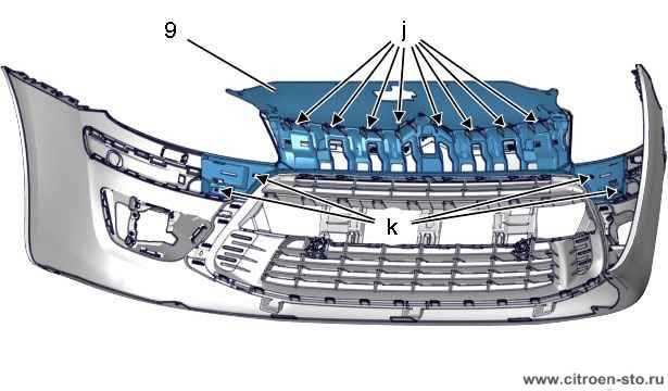 Ситроен с4 болтается передний бампер