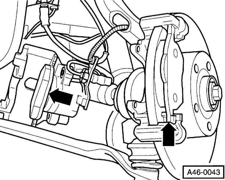 Замена переднего тормозного диска и тормозных колодок (для применения на моделе audi а6 с4)