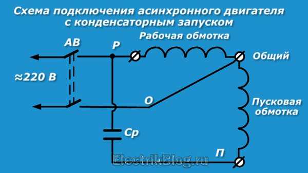 Схема подключения однофазного электродвигателя - tokzamer.ru