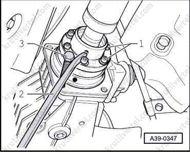 Замена верхней опоры передней амортизаторной стойки и ее подшипника (для применения на моделе vw transporter t5)