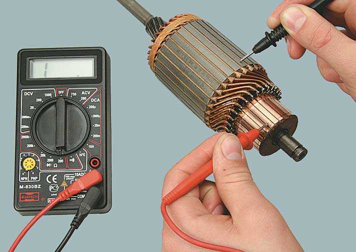 Как проверить электродвигатель мультиметром: проверка ротора и статора на межвитковое замыкание, прозвонка асинхронного и трехфазного двигателя