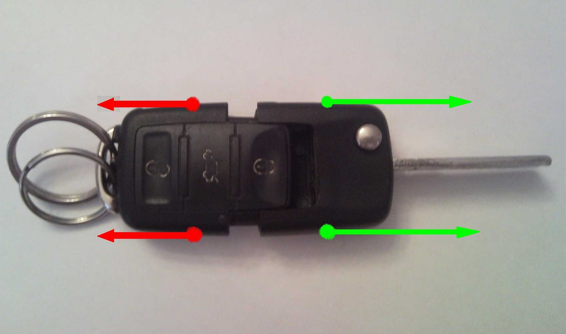 Как поменять батарейку в ключе фольксваген пассат б6