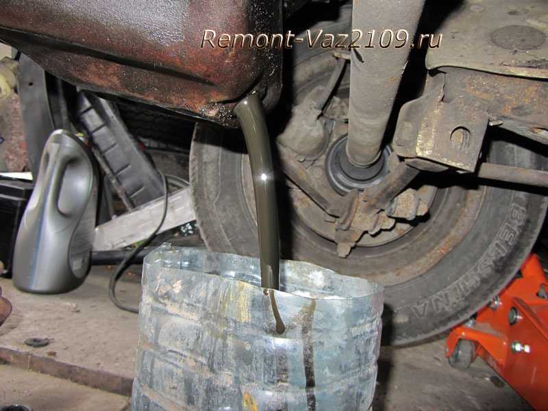 Как поменять масло в двигателе ваз 2109