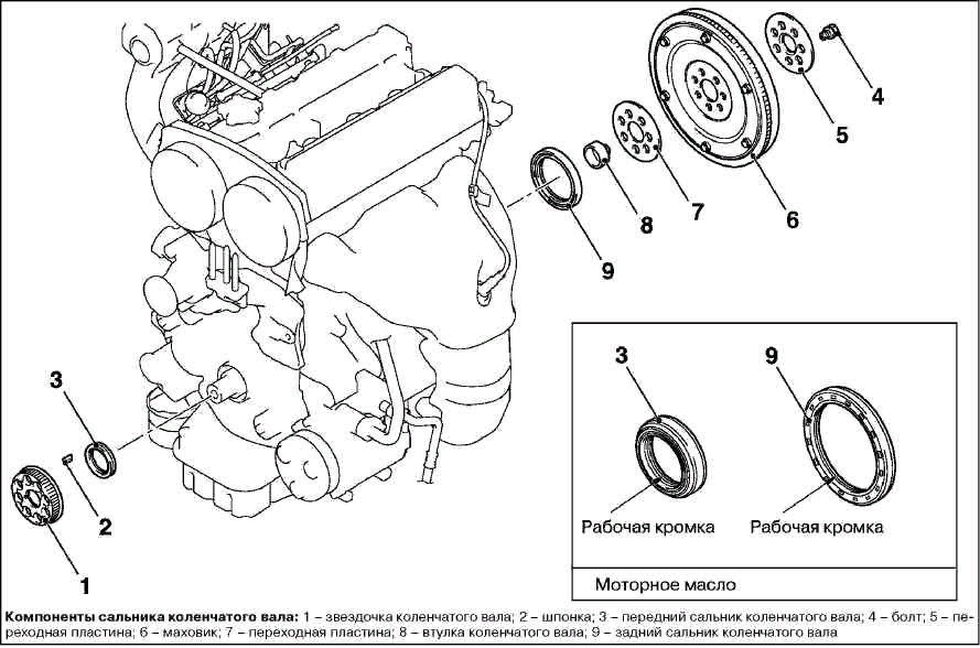 Коренной сальник двигателя: что это такое и какие неполадки возникают с данным элементом
